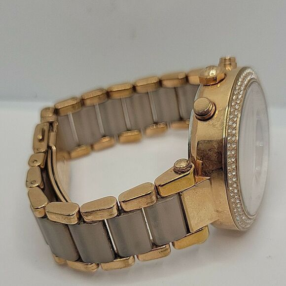 Michael Kors MK5896 Women's Stainless Steel Analog Blush Dial Quartz Watch BC851 - Picture 9 of 10